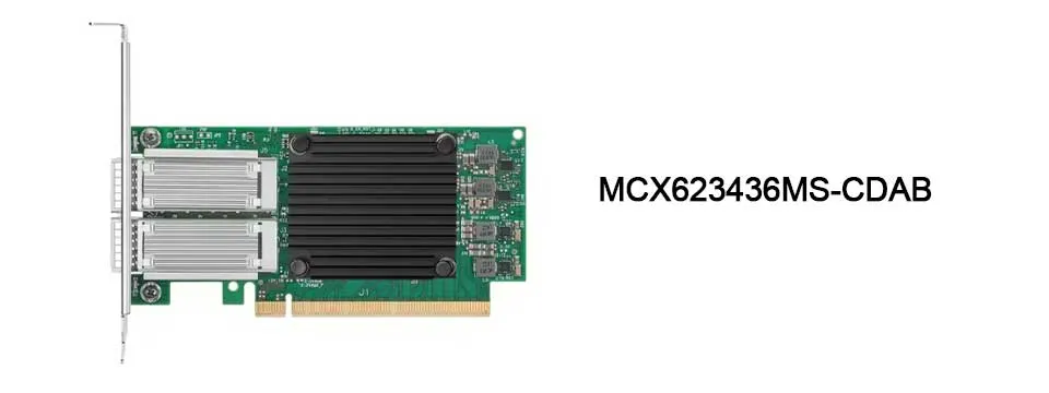 Nvidia MCX623436AN-CDAB ConnectX-6 Dx En 어댑터 카드, 100GbE, OCP3.0, 호스트 관리 포함, 듀얼 포트 QSFP56, PCIe 4.0 x16, 암호화 없음, 썸스크류 (풀 탭) 0