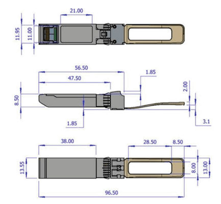 40GbE DDMI 멜라녹스 광 전송부 QSFP+ 850nm MMA1B00-B150D MPO SR4 최고 150m