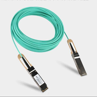 QSFP LSZH Mellanox AOC 액티브 광 케이블 MFA1A00-C050 100GbE 50m 새롭고 원래