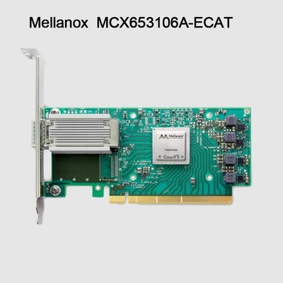 100g HDR 인피니밴드 멜라녹스 100gb 니크 네트워크 인터페이스 QSFP56 MCX653106A-ECAT
