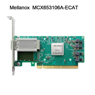 100g HDR 인피니밴드 멜라녹스 100gb 니크 네트워크 인터페이스 QSFP56 MCX653106A-ECAT