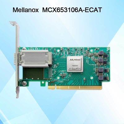 100g HDR 인피니밴드 멜라녹스 100gb 니크 네트워크 인터페이스 QSFP56 MCX653106A-ECAT