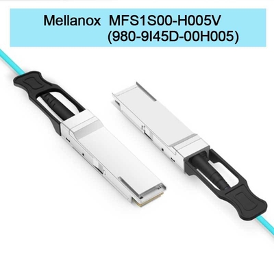 MFS1S00-H005V ((980-9I45D-00H005) Aoc 액티브 광 케이블 최대 200Gb/S IB HDR QSFP56 5m