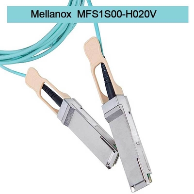 MFS1S00-H020V ((980-9I45T-00H020) Mellanox Aoc 케이블 이더넷 200GbE QSFP56 액티브 광케이블 인피밴드 케이블