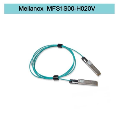 MFS1S00-H020V ((980-9I45T-00H020) Mellanox Aoc 케이블 이더넷 200GbE QSFP56 액티브 광케이블 인피밴드 케이블