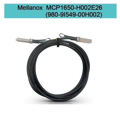 200Gb/s QSFP56 2m에 달하는 MCP1650-H002E26 멜라녹스 DAC 케이블  IB HDR
