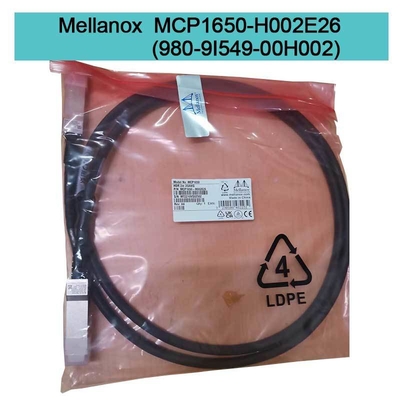 200Gb/s QSFP56 2m에 달하는 MCP1650-H002E26 멜라녹스 DAC 케이블  IB HDR