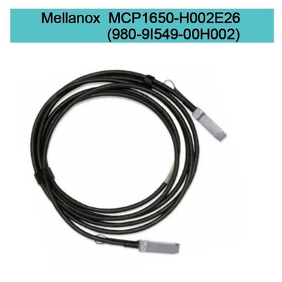 200Gb/s QSFP56 2m에 달하는 MCP1650-H002E26 멜라녹스 DAC 케이블  IB HDR