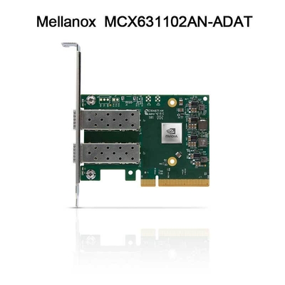 25GB Nic 멜라녹스 네트워크 카드 MCX631102AN-ADAT 이원 포트 SFP28 PCIE 4.0 X8