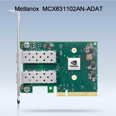 25GB Nic 멜라녹스 네트워크 카드 MCX631102AN-ADAT 이원 포트 SFP28 PCIE 4.0 X8