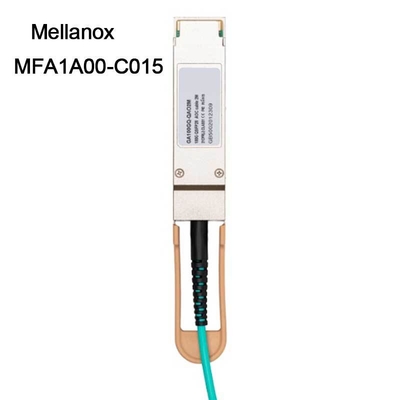 100GbE QSFP LSZH 멜라녹스 AOC Ethernet 케이블 MFA1A00-C015 15m