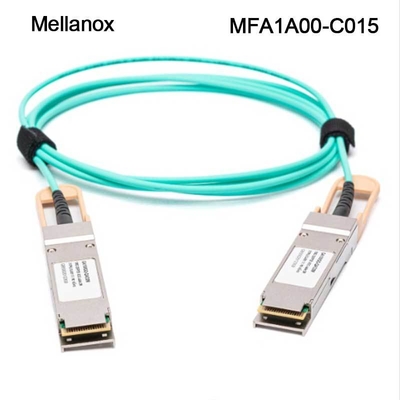 100GbE QSFP LSZH 멜라녹스 AOC Ethernet 케이블 MFA1A00-C015 15m