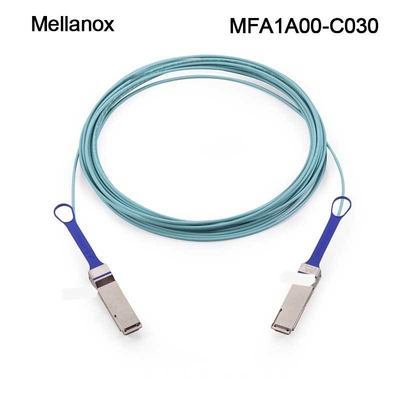 활동적 광학 AOC 멜라녹스 100GbE 케이블 MFA1A00-C030 QSFP LSZH 30m