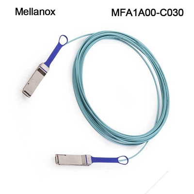 활동적 광학 AOC 멜라녹스 100GbE 케이블 MFA1A00-C030 QSFP LSZH 30m