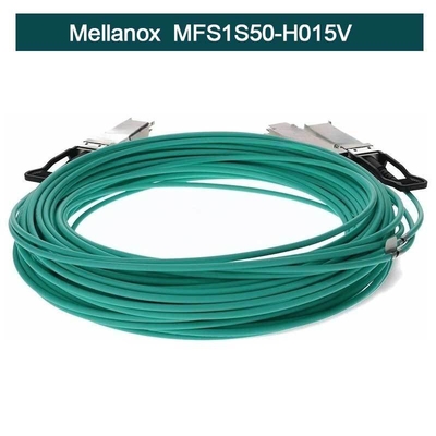 SFP+ 케이블 조립에 대한 MFS1S50-H015V 멜라녹스 Aoc 케이블 인피니밴드 활동적이 구리이 QSFP+