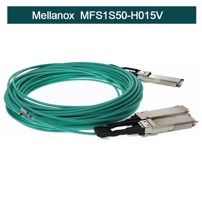 SFP+ 케이블 조립에 대한 MFS1S50-H015V 멜라녹스 Aoc 케이블 인피니밴드 활동적이 구리이 QSFP+