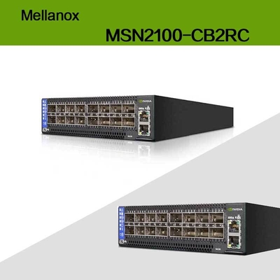 최대 속도 EDR 엔비디아 멜라녹스 스펙트럼 기반 100gbe 1u 오픈 이더넷 스위치 큐뮬러스 리눅스 MSN2100-CB2RC 16 Qsfp28 포트