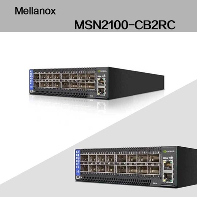 최대 속도 EDR 엔비디아 멜라녹스 스펙트럼 기반 100gbe 1u 오픈 이더넷 스위치 큐뮬러스 리눅스 MSN2100-CB2RC 16 Qsfp28 포트