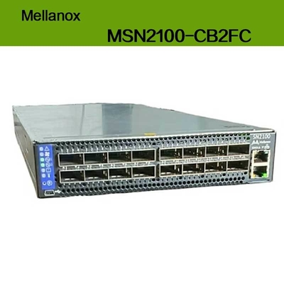 MSN2100-CB2FC 엔비디아 스펙트럼 100gbe 1u 스위치 1g 맥스 스피드 큐뮬러스 리눅스 16 Qsfp28 포트 2 AC Psus X86 2-코어 단층 P2c 공기 흐름