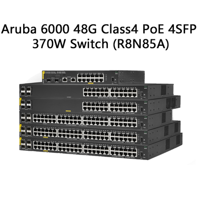 Hpe Aruba Networking Cx 6000 48g Class4 Poe 4SFP 370W Switch (R8N85A)