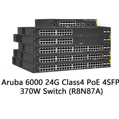Hpe Aruba Networking Cx 6000 24G Class4 Poe 4SFP 370W Switch (R8N87A) New and Original