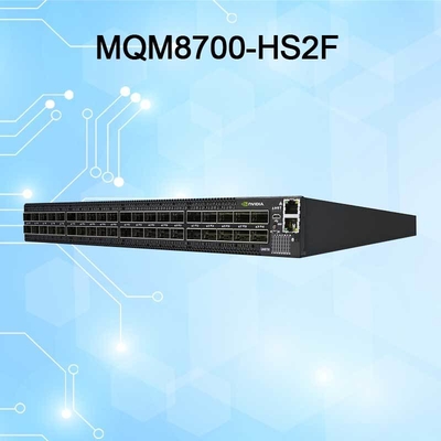 920-9b110-00rh-0m0 Mellanox Mqm8700-HS2r Quantum HDR InfiniBand 스위치 40 Qsfp56 포트 전송 속도 10/100/1000Mbps