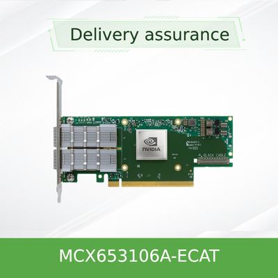 MCX653106A-ECAT 멜라녹스 100gb Nic 콘넥트스- 6 VPI Hdr100 Edr Ib 이원 포트