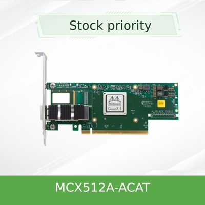 MCX512A-ACAT 멜라녹스 콘넥트스 5 이원 포트 10 25gbe Sfp28 EN 어댑터 카드 피코이에 3.0 X8