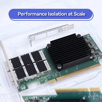 100GbE VPI 멜라녹스 네트워크 카드 MCX653105A-ECAT 단일 포트 QSFP56 100GbE