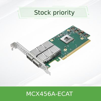 새로운 정품 Nvidia MCX456A-Ecat Connectx-4 인피니밴드/이더넷 어댑터 카드