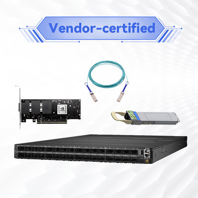 인피니밴드 MQM9700-NS2F(920-9B210-00FN-0M0) Mellanox 네트워크 스위치 400G 16.8 Tbps 서버용