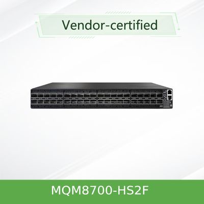 MQM8700-HS2F ((920-9B110-00FH-0MD) 퀀텀 멜라녹스 네트워크 Hdr 스위치 40 포트 200 Gbit/S 40 인피니밴드 포트