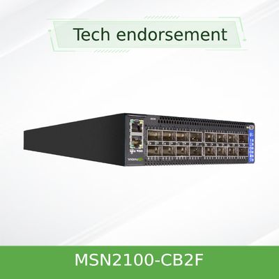MSN2100-CB2F 멜라녹스 이서네트 스위치 반 폭 10/25GbE와 100GbE