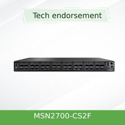 ODM SN2700 멜라녹스 네트워크 스위치 MSN2700-CS2F 100GbE 1U 32 QSFP28 공항