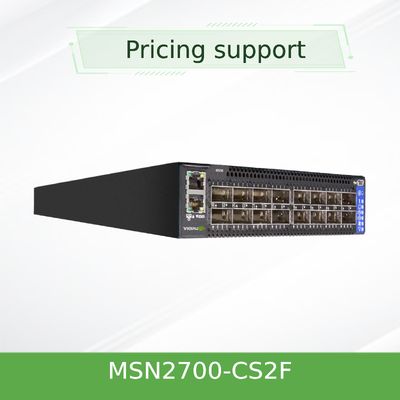 MSN2700-CS2F 멜라녹스 네트워크 스위치 스펙트럼 기반을 둔 25GbE/100GbE 1U는 이서네트 스위치를 엽니다