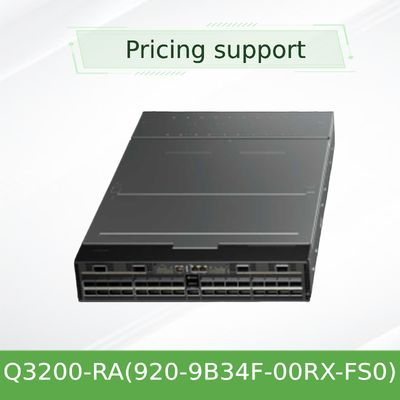 엔비디아 Q3200-Ra 퀀텀-3 기반 두 개의 인접한 Xdr 인피니밴드 스위치와 Vlan 지원 2u 36 Xdr 포트 18 Osfp 케이지