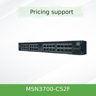 MSN3700-CS2F 멜라녹스 네트워크 스위치 공급 (AC) 표준 깊이 X86 CPU P2C 기류 철도 장비