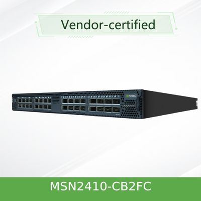 MSN2410-CB2FC 멜라녹스 sN2410멜라녹스 네트워크 스위치 누적 리눅스 48 SFP28 공항 8 QSFP28 공항