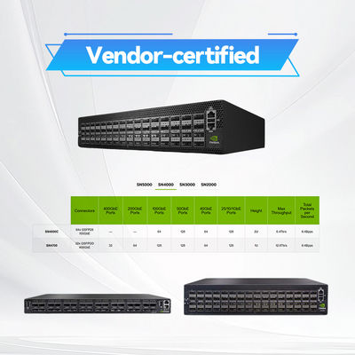 32개 QSFP-DD 오픈 소스 멜라녹스 이더넷은 400GbE 1U MSN4700-WS2F를 바꿉니다