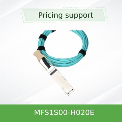 20m 200Gb 멜라녹스 활성 섬유 케이블 AOC Ethernet 케이블 MFS1S00-H020E QSFP56