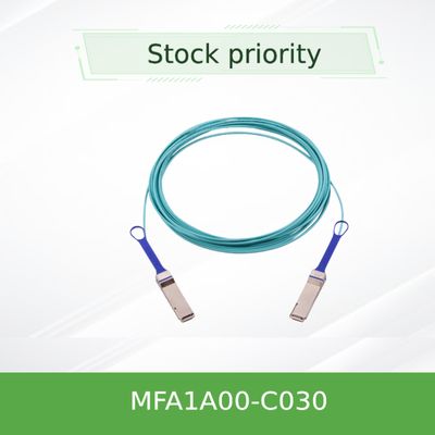 활동적 광학 AOC 멜라녹스 100GbE 케이블 MFA1A00-C030 QSFP LSZH 30m