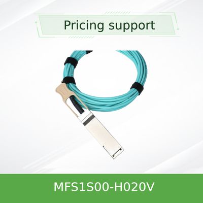 IB 200G 20M QSFP56 멜라녹스 AOC 케이블 MFS1S00-H020V는 서버를 연결시킵니다
