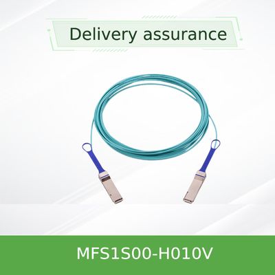 200G 멜라녹스 AOC은 10M QSFP56 MFS1S00-H010V에게 서버 고속도를 안에 보냅니다
