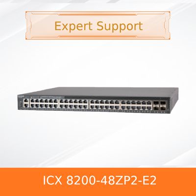 고급 Ruckus ICX 8200-48ZP2-E2 스위치 (150W 전원 공급 장치 포함)