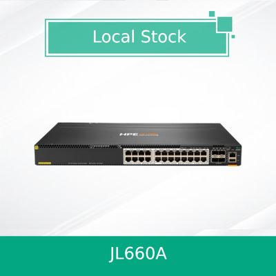 Hpe Aruba 네트워킹 Cx 6300m 24 Hpe 스마트 레이트 PoE 및 4 SFP56 스위치 (JL660A)