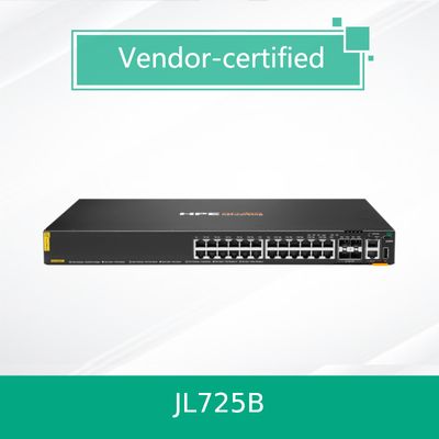 100% 정품 제품 Hpe Aruba Networking Cx 6200f 24G 클래스-4 Poe 4SFP+ 370W 스위치 (JL725B)