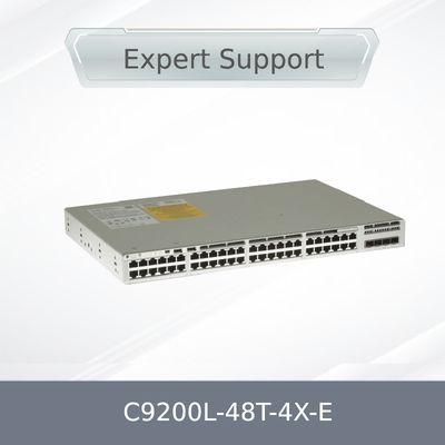 새로운 정품 C9200L-48t-4X-E 네트워크 스위치, L3, 관리형, 48 x 10/100/1000 + 4 x 10 기가비트 SFP+ (업링크)