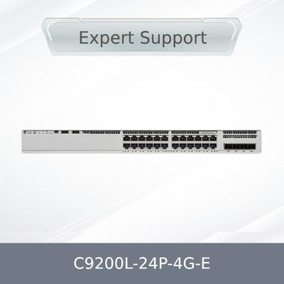 C9200L-24p-4G-E 시스코 카탈리스트 24 포트 PoE 레이어3 관리형 기가비트 이더넷 4 SFP 포트 스택 가능 네트워크 스위치 C9200L-24p-4G-E
