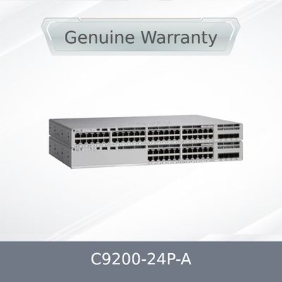 새로운 정품 C9200-24p-a 24포트 PoE+ 스위치 (네트워크 어드밴티지 포함)