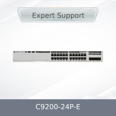Original C9200-24p-E 9200 레이어 2 이더넷 24 포트 PoE 네트워크 스위치 (QoS 기능 포함)